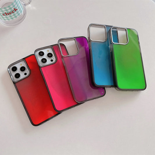 Shockproof Luminous Liquid Quicksand Hard Case